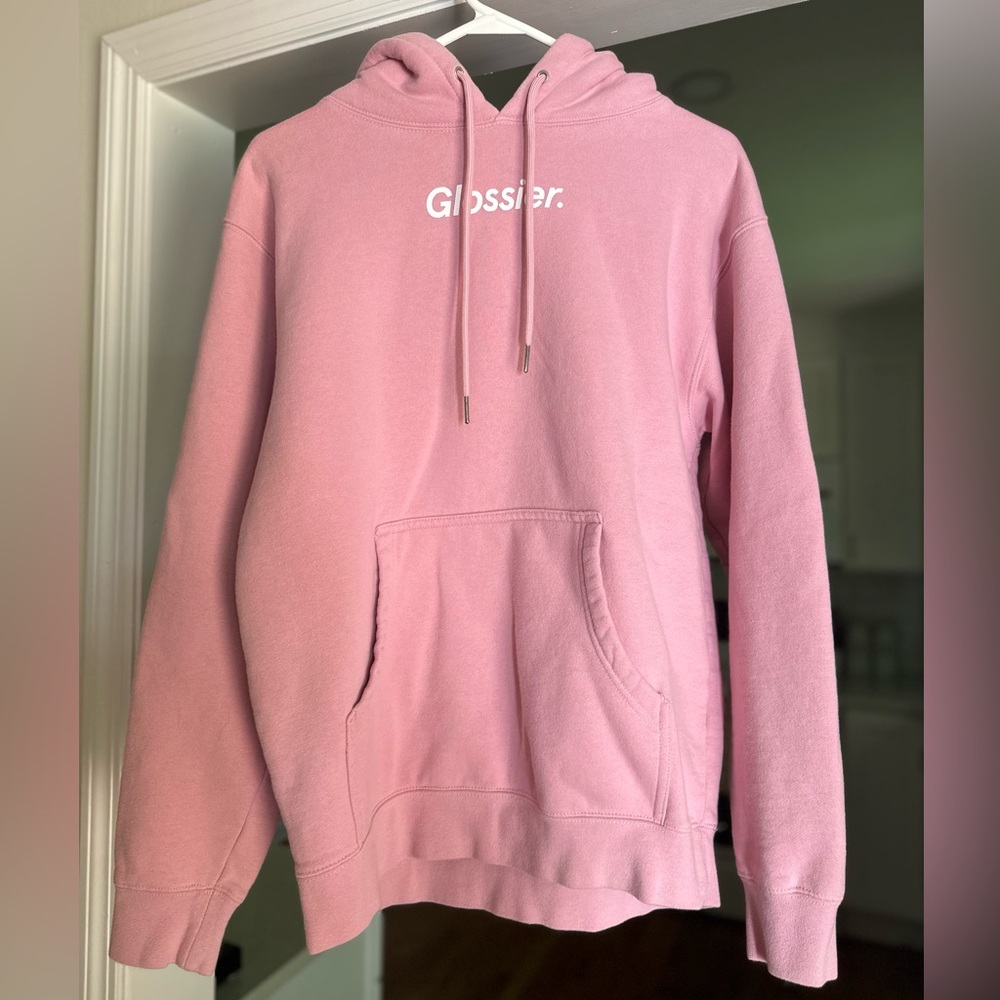Glossier Original Pink Hoodie - Small